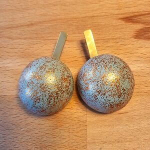 Elegant Sage and Gold Earrings